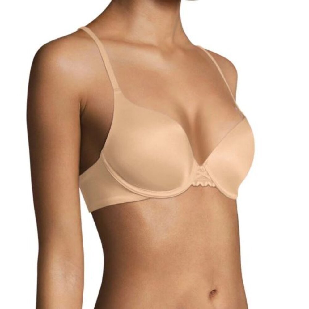 NEW Maidenform Bra Push Up Convertible Underwire NWT Beige Size 34A